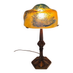 Lampe style art nouveau 1950 paris star trade mark et p�te de verre