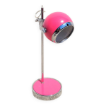Lampe style eyeball rose et chrome