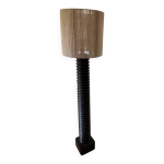 Lampe sur pied (vis de pressoir en bois)