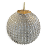 Lampe suspension 1960, boule holophane Lampe suspension 1960, boule holophane