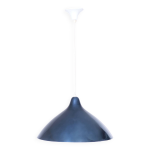 Lampe à suspension bleu pétrole par lisa johansson pape pour orno, 1950s Lampe à suspension bleu pétrole par lisa johansson pape pour orno, 1950s