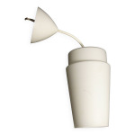 Lampe suspension opaline cylindrique plafonnier design moderniste 1960
