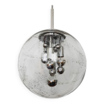 Lampe  suspension en verre glac par doria