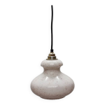 Lampe à suspension vintage avec abat - jour en opaline Lampe à suspension vintage avec abat - jour en opaline