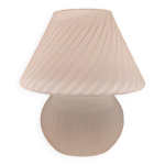 Lampe de table blanche en forme de champignon tourbillonnant en verre de murano lampe de chevet au design ...