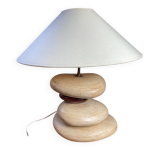 Lampe de table galets, abat - jour inclinable, fran�ois chatain