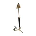 Lampe de table laiton gainé cuir par jacques adnet 1950s Lampe de table laiton gainé cuir par jacques adnet 1950s