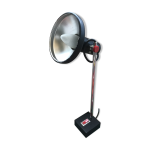 Lampe de table orientable alu noir