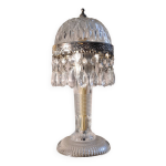 Lampe de table a pampille 27x12 , tres bon etat