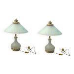 Lampes de table en verre de murano set de 2