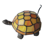 Lampe tortue verre mosaique style tiffany