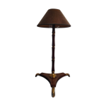 Lampe tripode art déco en bois et laiton signé france paris Lampe tripode art déco en bois et laiton signé france paris