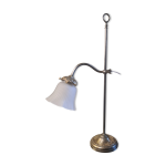 Lampe tulipe opaque moulé strier 54x26, 1900 Lampe tulipe opaque moulé strier 54x26, 1900