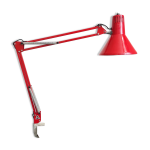 Lampe twist rouge, 1980