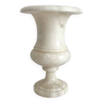 Lampe � poser vase m�dicis en r�sine fa�on albatre vintage