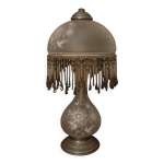 Lampe  poser verre opalescent et tain