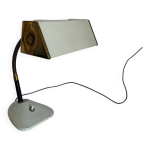 Lampe vintage 1950 bureau enfant appoint chevet crme dor - 23 cm