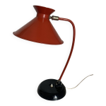 Lampe vintage 1960 bureau diabolo rouge cardinal - 45 cm Lampe vintage 1960 bureau diabolo rouge cardinal - 45 cm