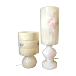 Lampes vintage en albtre