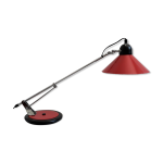 Lampe vintage aluminor rouge