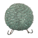 Lampe vintage boule en morceaux de verre assembls annes 70