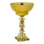 Lampe  poser vintage globe verre de clichy