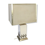Lampe vintage laque et laiton