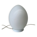 Lampe � poser vintage ?uf verre blanc style domec oeuf