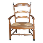 Large fauteuil paill