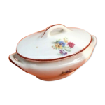 Légumier de dinette porcelaine décor foral Légumier de dinette porcelaine décor foral