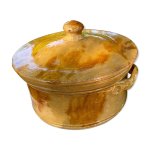 Lgumier en terre cuite vernisse ancien