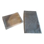 Linge de table lin damass monogramme dix serviettes nappe 200 x 210 cm