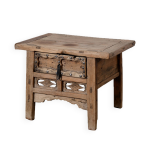 Linyi table de chevet chinoise en orme ancien n°6 Linyi table de chevet chinoise en orme ancien n°6