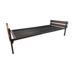 Lit 1 place, daybed en mtal et teck dico holland, 1960