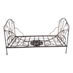 Lit banquette mtal xixme