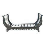 Lit, banquette napolon iii en fonte et fer forg, xixme