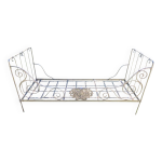 Lit banquette pliable en fer forg fin 19 eme
