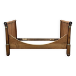 Lit bateau empire du xixme en merisier - literie: 1m82x98cm