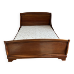 Lit bateau en merisier massif