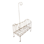 Lit bb en fer forg avec matelas
