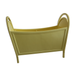 Lit de bébé vintage jaune Lit de bébé vintage jaune