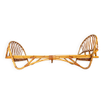 Lit corbeille, day bed en rotin des annes 60 - 70