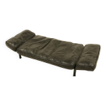 Lit de jour par zanotta en cuir noir