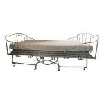 Lit pliant en fer avec matelas