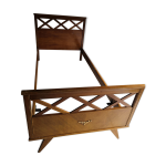 Lit scandinave vintage � croisillons ann�es 50