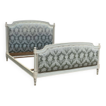 Lit de style louis xvi en htre - literie 140x190