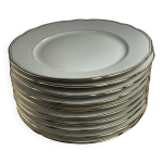 Lot de 10 assiettes assiettes dores bavire