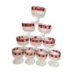 Lot de 10 verres anciens