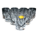 Lot de 10 verres shooter  alcool liqueur rhum cristal taill lemberg junon