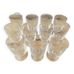 Lot de 11 verres � vin vintages luminarc mod�le su�de transparents 10cl